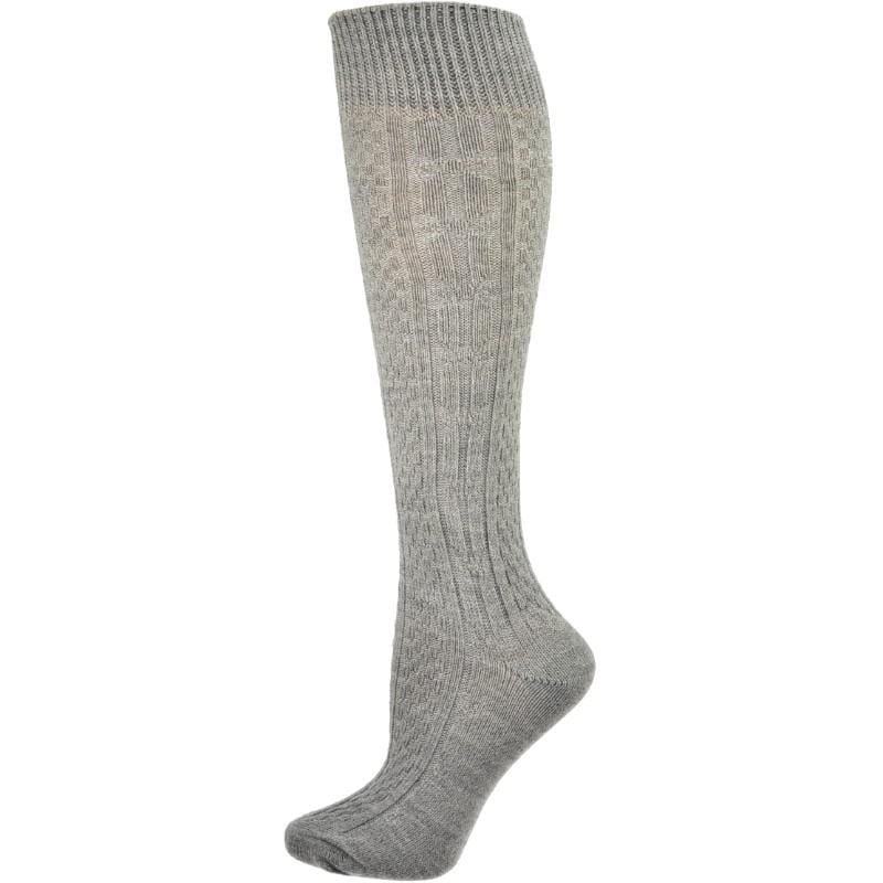 Classic Cable Knit Acrylic Knee High Socks 3 Pair Pack