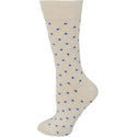 Combed Cotton Pin Dot Crew Casual Women's 3 Pr. Pack Socks