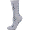 Women's Cotton Geometric Pattern Crew Sock W221SM