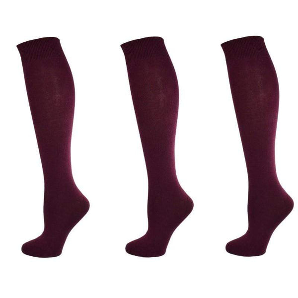 thumbnail image 2 of Memoi Girls Over The Knee Flat Knit Cotton Blend Uniform Socks Navy 11 2 of 10