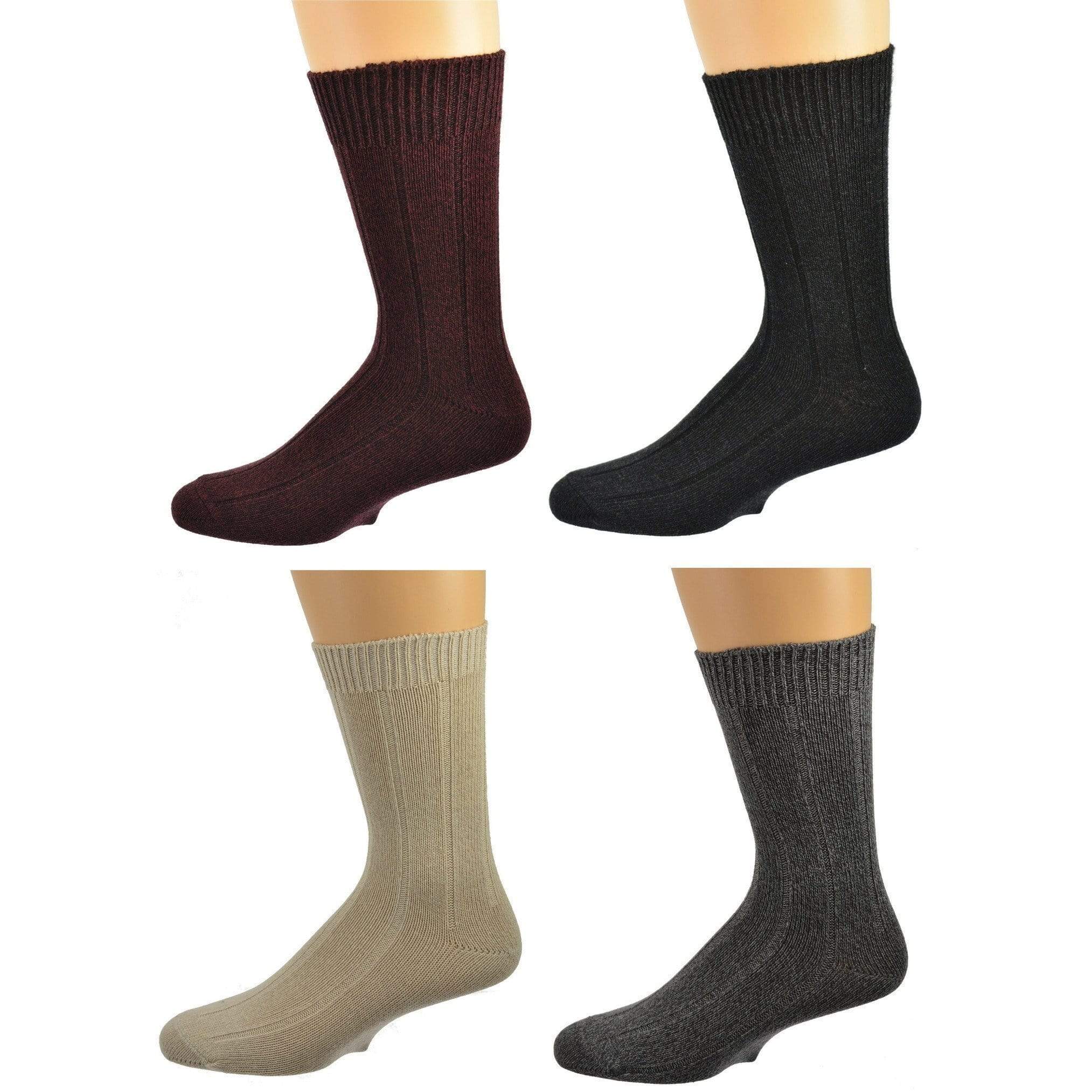 Sierra Socks Women's Bamboo True Rib Casual Dress Crew Socks