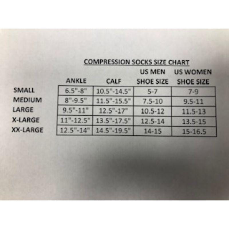 Sierra Socks Unisex Cotton Over-the-Calf Trouser Socks - 20-30 mmHg U111