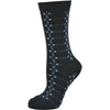 Women's Cotton Geometric Pattern Crew Sock W221SM