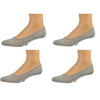 Sierra Socks Men Premium Bamboo No Show Low-Cut Seamless Toe liners Socks-4 Pairs Pack