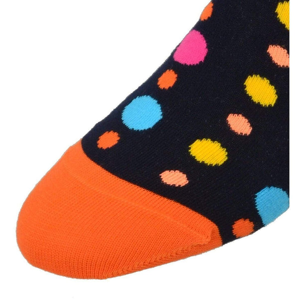 Polka Dot Pattern Colorful Crew Cotton Socks