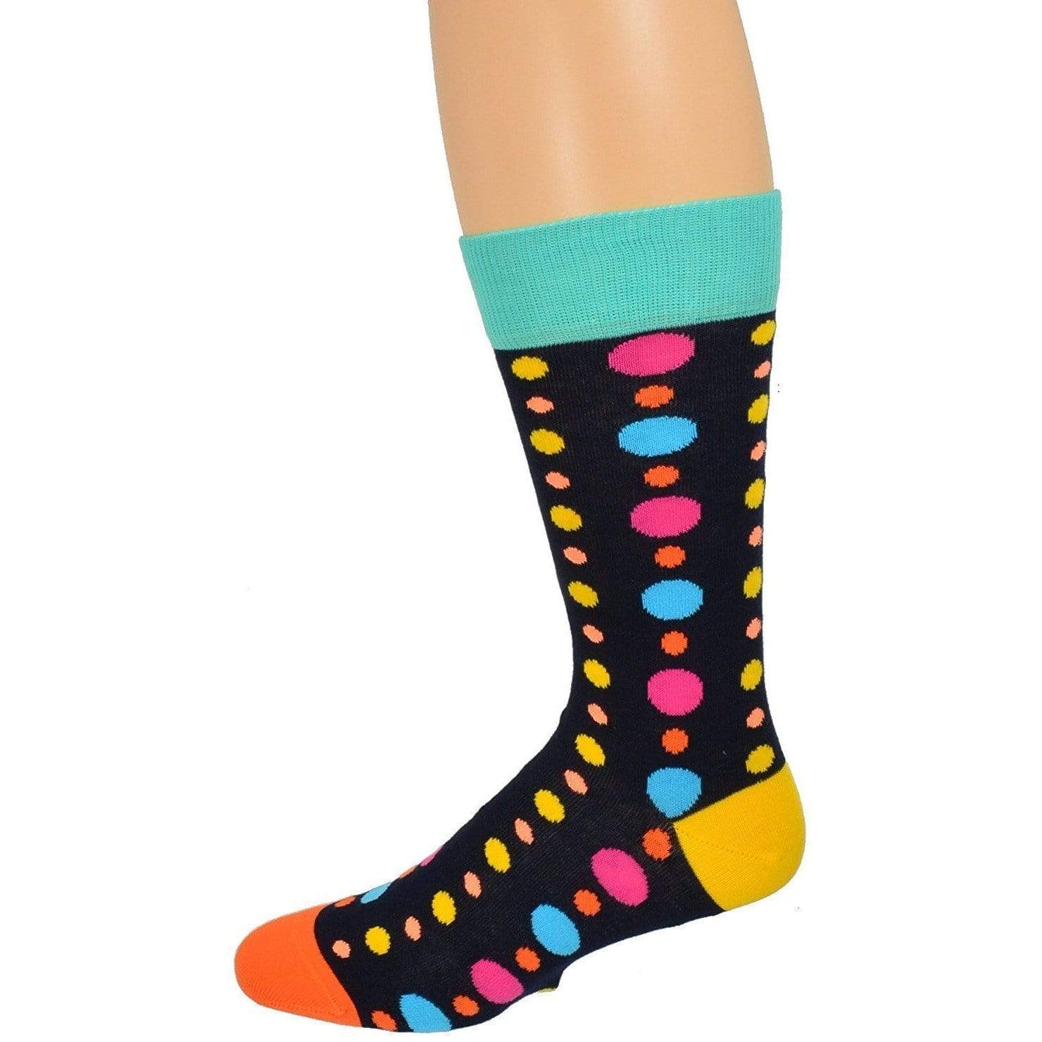 Polka Dot Pattern Colorful Crew Cotton Socks | Sierra Socks
