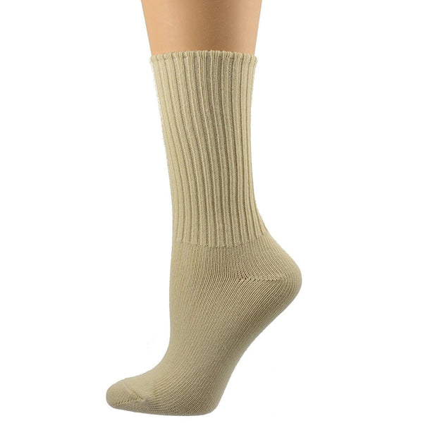 Organic Cotton Midweight Outdoor Unisex Athletic Crew Socks 3 Pair Pack