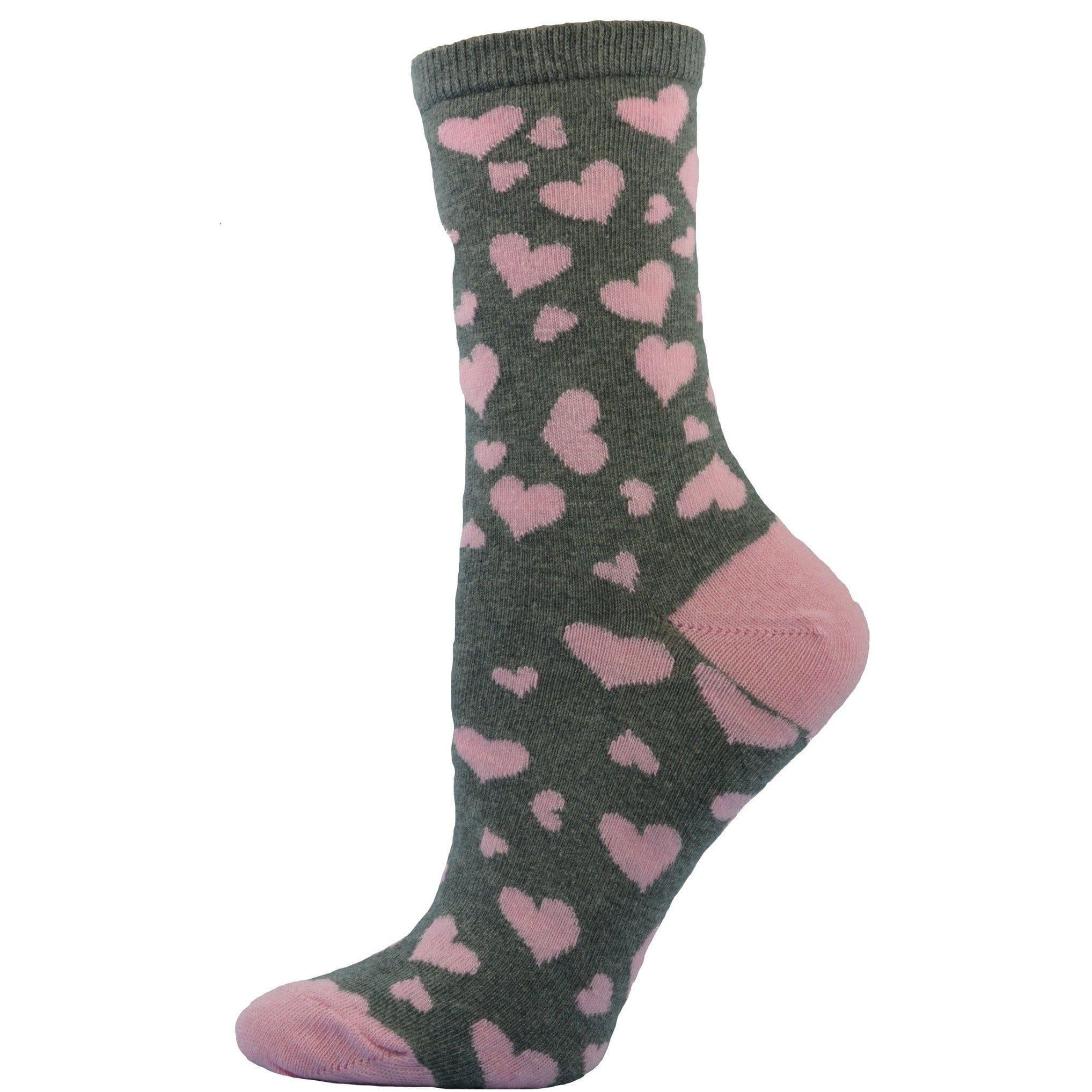 Multi Color Hearts Cotton Crew
