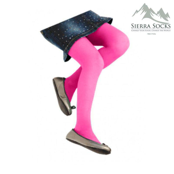 Micro 50 Plain - Flat Knit Year-Round Tights, Girls Tight, Available  Differnt Color and Size Kids