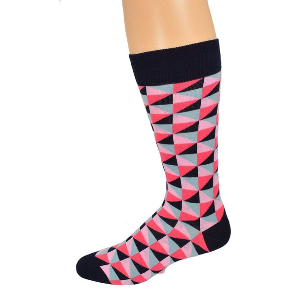 Men's Dress Casual Combed Cotton Crew Pattern Socks | Sierra Socks Men's Dress Casual Combed Cotton Crew Pattern Socks | Sierra Socks