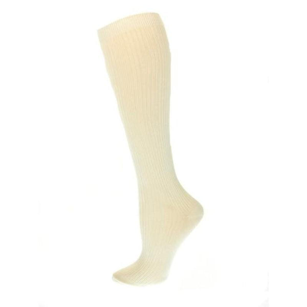 Girls School Uniform Knee High Bamboo Ribbed Socks 2 Pair Pack