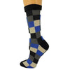 Fashion Checkered Color Cotton Crew Socks