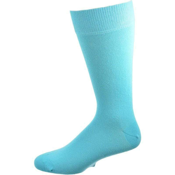 Dress Casual 2 Pair Pack Combed Cotton Crew Plain Color Socks