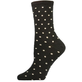 Dot pattern Crew (Mid calf) 2 PR. Pack Cotton Socks