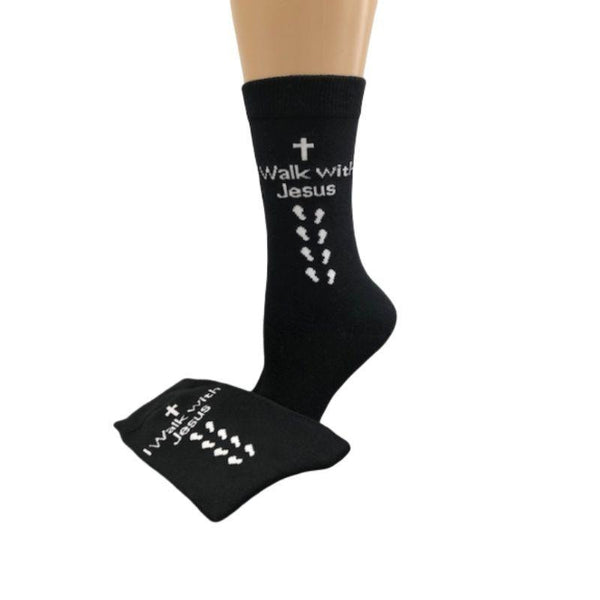 Combed Cotton Crew Christian Cross Inspirational Socks