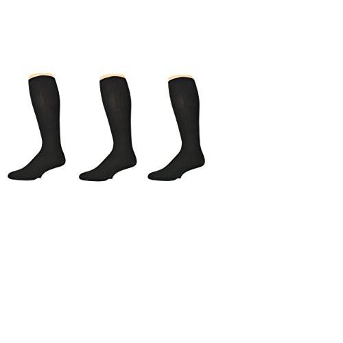 Classic Fine Ribbed Premium Over the Calf Combed Cotton Socks 3 pair pack