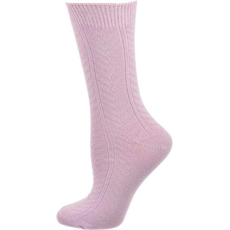 Chevron Pattern Medium Thick Bamboo Crew Socks 3 pair pack