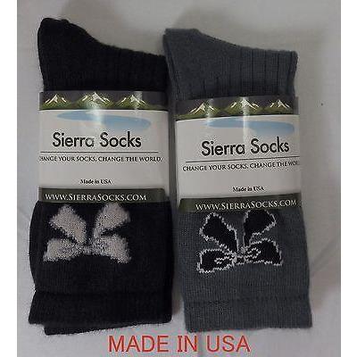 Bow pattern Hi-Bulk Acrylic Crew Women's Socks