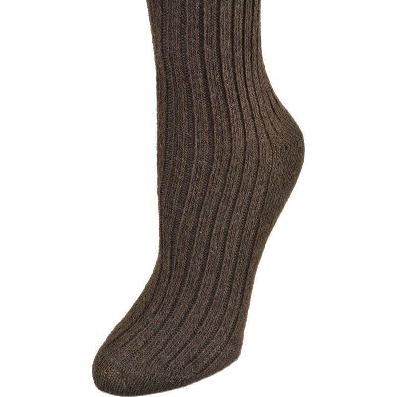 Espresso Wool Women Crew 2 pair pack