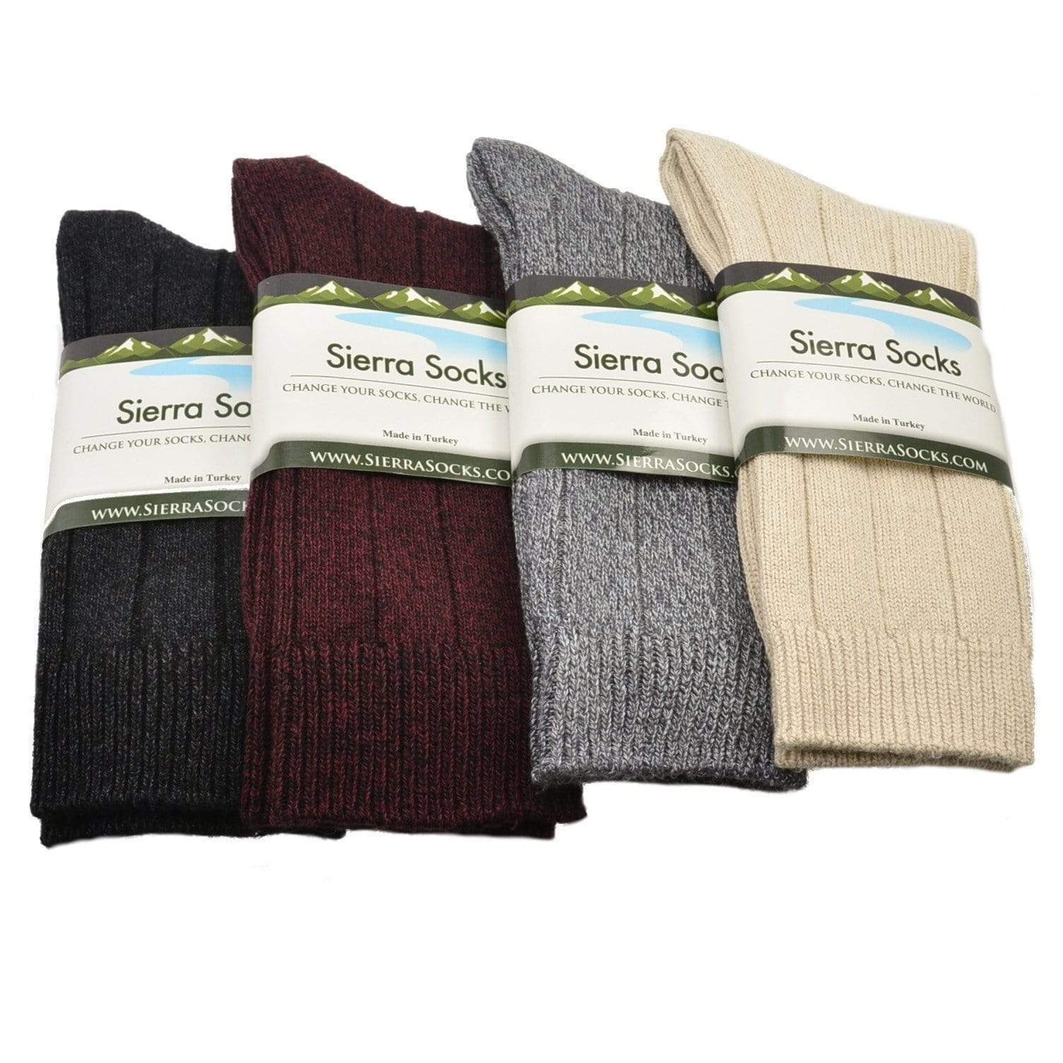 Sierra Socks Women's Bamboo True Rib Casual Dress Crew Socks