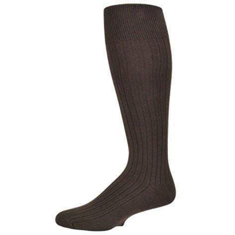 Classic Fine Ribbed Premium Over the Calf Combed Cotton Socks 3 pair pack