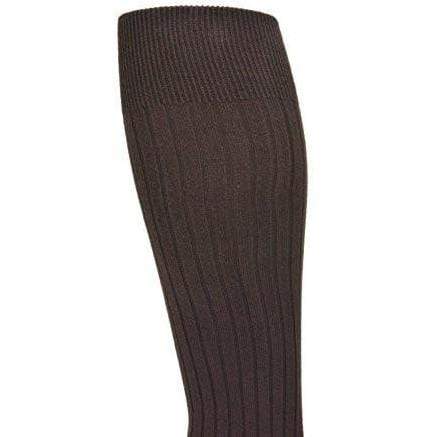 Classic Fine Ribbed Premium Over the Calf Combed Cotton Socks 3 pair pack