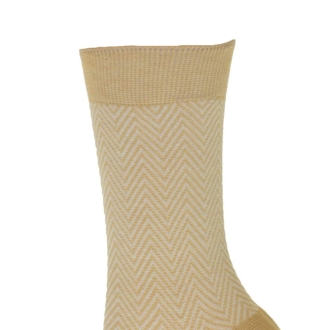 Bamboo Herringbone Dress Casual Crew