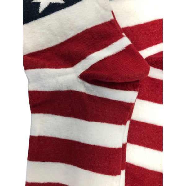 American Flag Patriotic Socks, Premium Quality Cotton Crew Socks