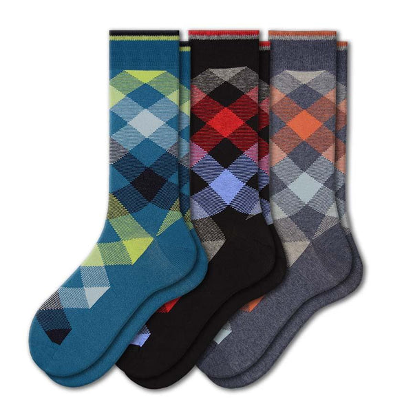 Dress Casual Combed Cotton Crew Argyle Socks M6000 Dress Casual Combed Cotton Crew Argyle Socks M6000