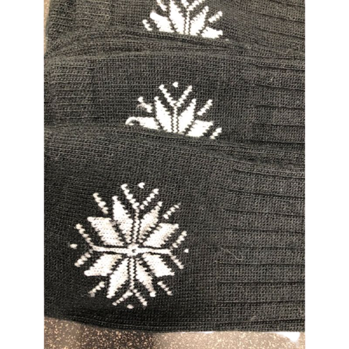 Snowflake Pattern Soft Acrylic Crew Women's Socks