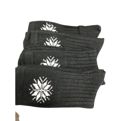 Snowflake Pattern Soft Acrylic Crew Women's Socks