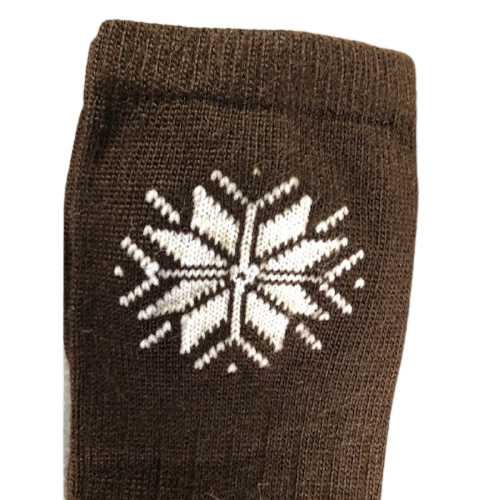 Snowflake Pattern Soft Acrylic Crew Women's Socks