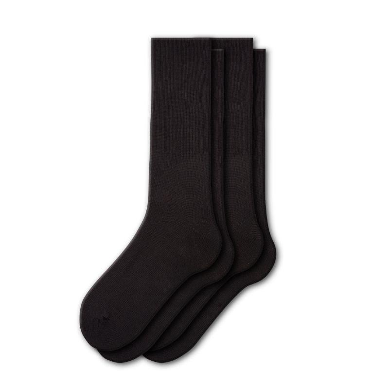 Women's Health Diabetic Extra Wide Calf Cotton Crew  2 Pair Pack Socks