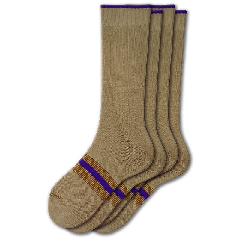 Men's Big Boys Performance Cushioned Arch Support Cotton Crew 2-Pair Pack Socks