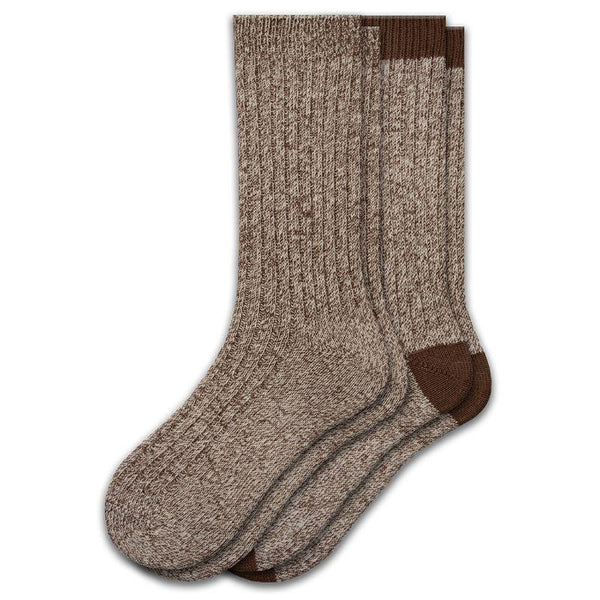 Outdoor Boot Hiking Marled Twisted Cotton 2 Pair Pack Socks