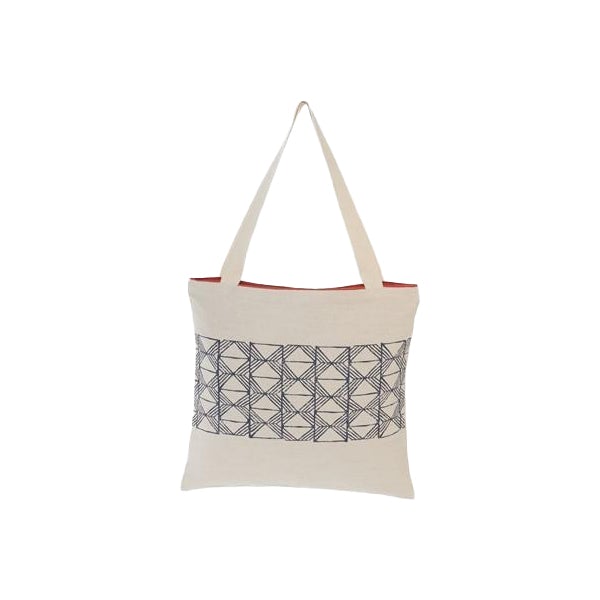 Reusable Shopping and Beach Shoulder Tote Cotton Bag