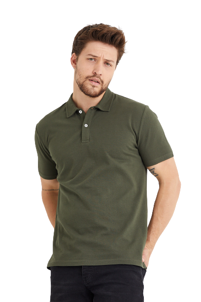 Men's Polo Moisture Wicking 2-button T-Shirts
