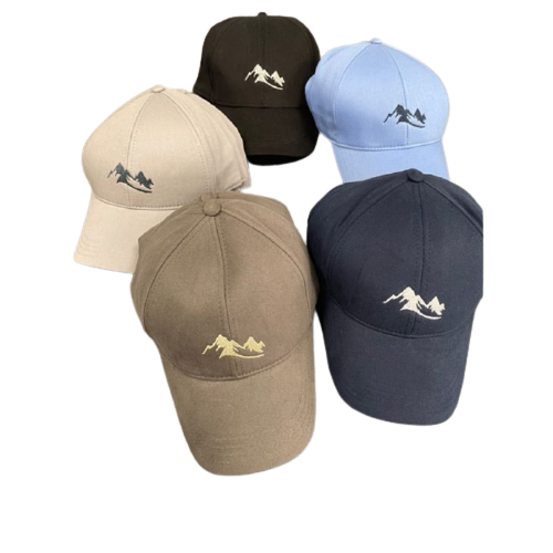 Adjustable Performance Unisex Mountain Logo Hat - Cap