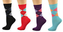 Cotton Argyle Crew Women's Socks