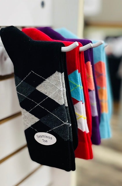 Sierra Socks Women's Cotton Socks Soft Argyle Light Weight Casual Crew Socks Black Purple Red Turquoise Sierra Socks Women's Cotton Socks Soft Argyle Light Weight Casual Crew Socks Black Purple Red Turquoise
