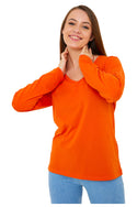 Women's V-Neck Long Sleeve T-Shirts