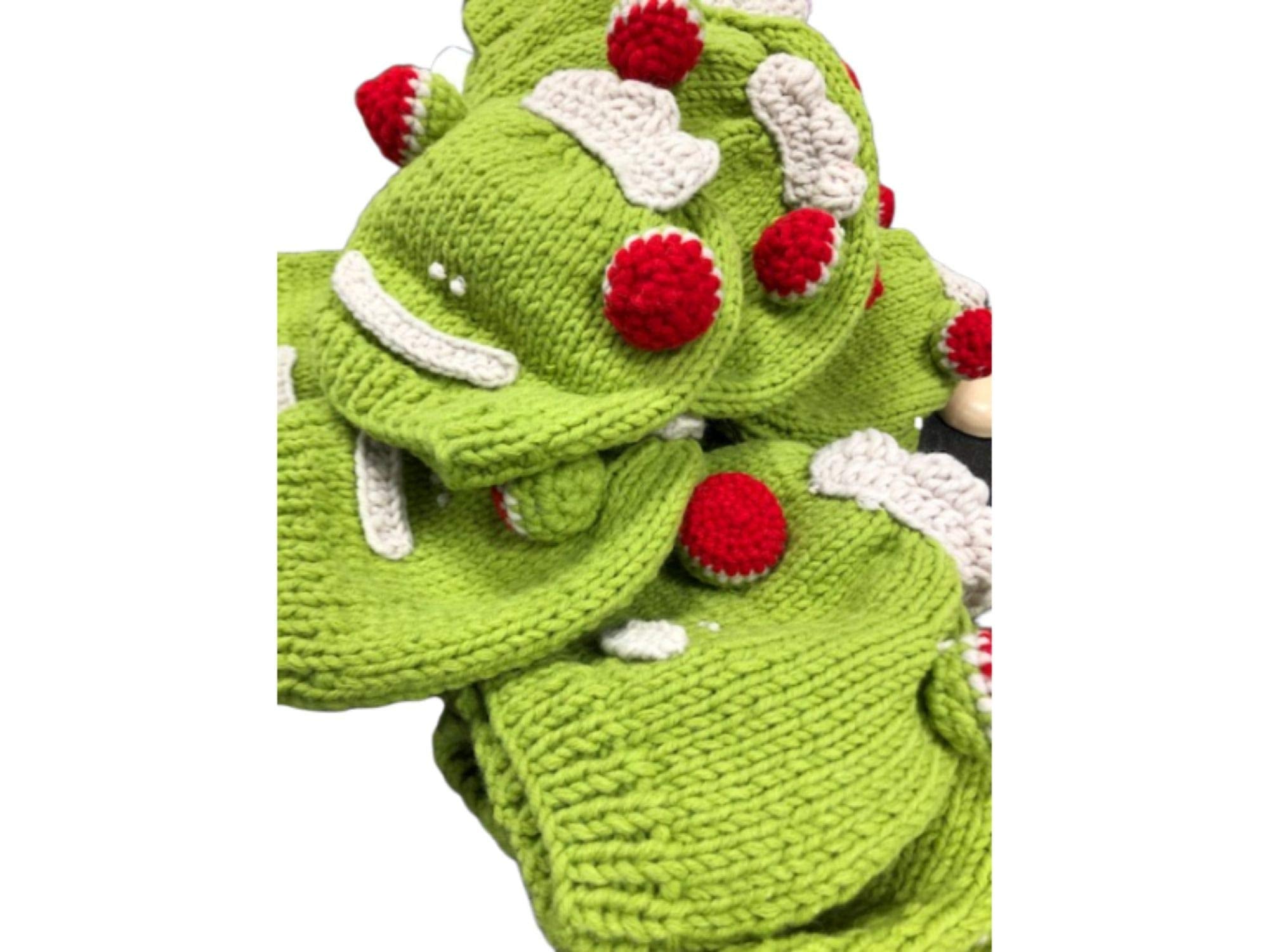 Kids Beanie Hat Kids Winter Hand-Knitted Frog Animal Theme Hat Beanie Cap Wool