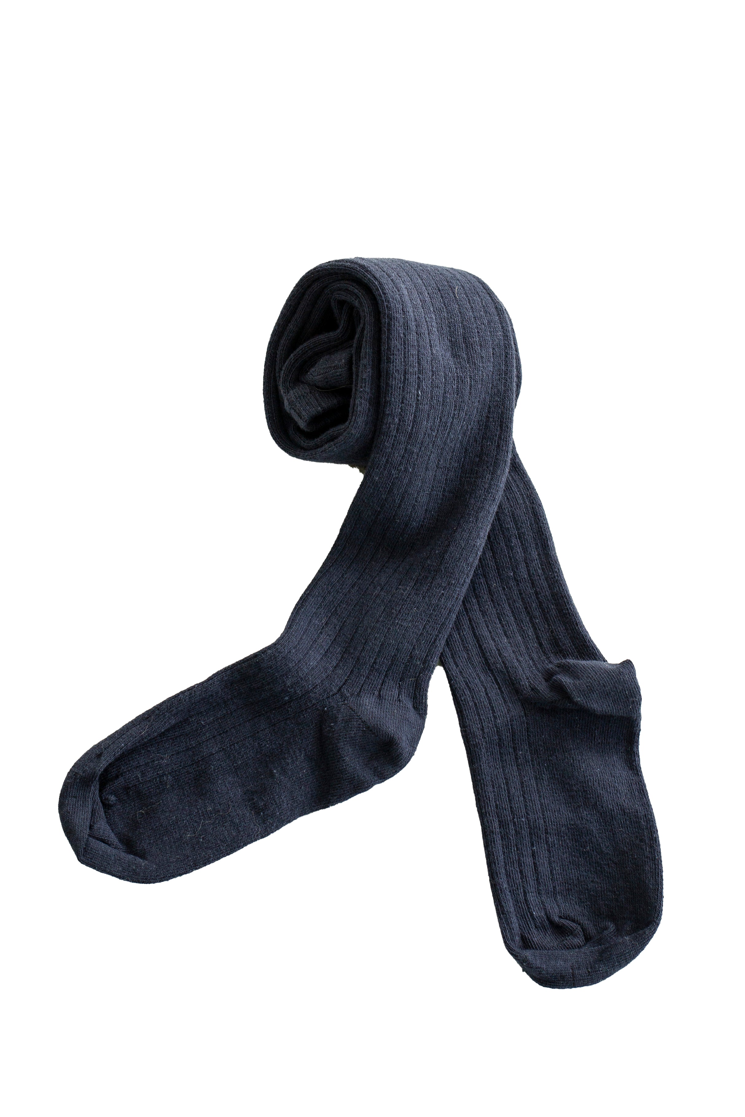 Young Girls and Tweens Combed Cotton Ribbed Tights, School Uniform Seamless Toe Comfortable All-Day Wear