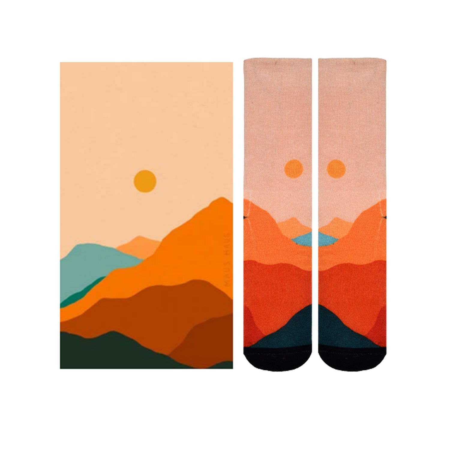 Men & Women's CoolMax Knee-High Socks, Nature Inspired Collection for Men & Women Eco-Friendly Knee High Socks