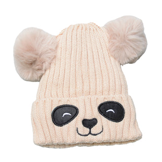 Comprar cream Unisex Cute Panda Cartoon Pattern Knit Winter Beanie For Kids (3-10 Years)