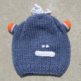 Buy denim Kids Beanie Hat, Kids Winter Hand-Knitted Wool Frog Animal Theme Hat