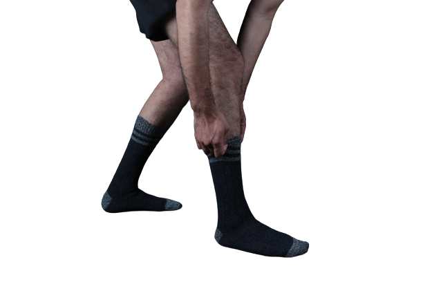 Wool Blended Crew Marled Men 2 Pair Pack Outdoor Hiking Socks