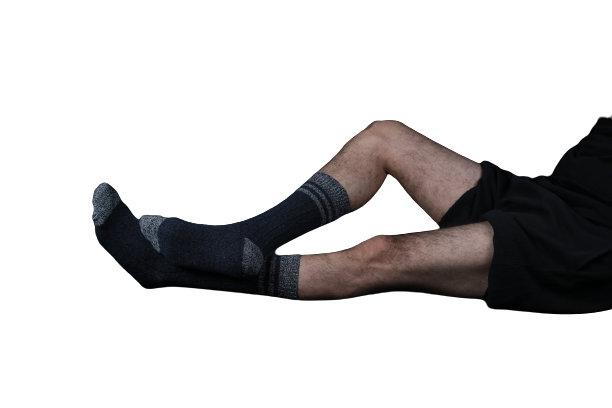 Wool Blended Crew Marled Men 2 Pair Pack Outdoor Hiking Socks