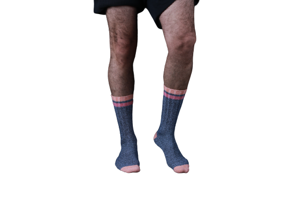 Twisted Marled Colorful Cotton Men Crew