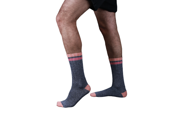 Twisted Marled Colorful Cotton Men Crew